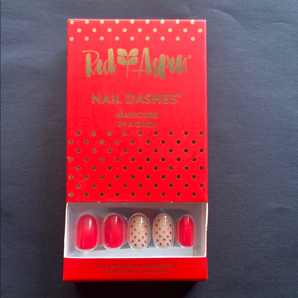 Red Aspen Nail Dashes - Lovely Scarlett